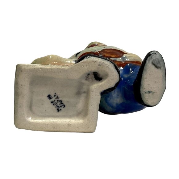 Vtg Disney Doc Dwarf Snow White Ceramic Candle Holder Planter Glazed Japan - Picture 5 of 7